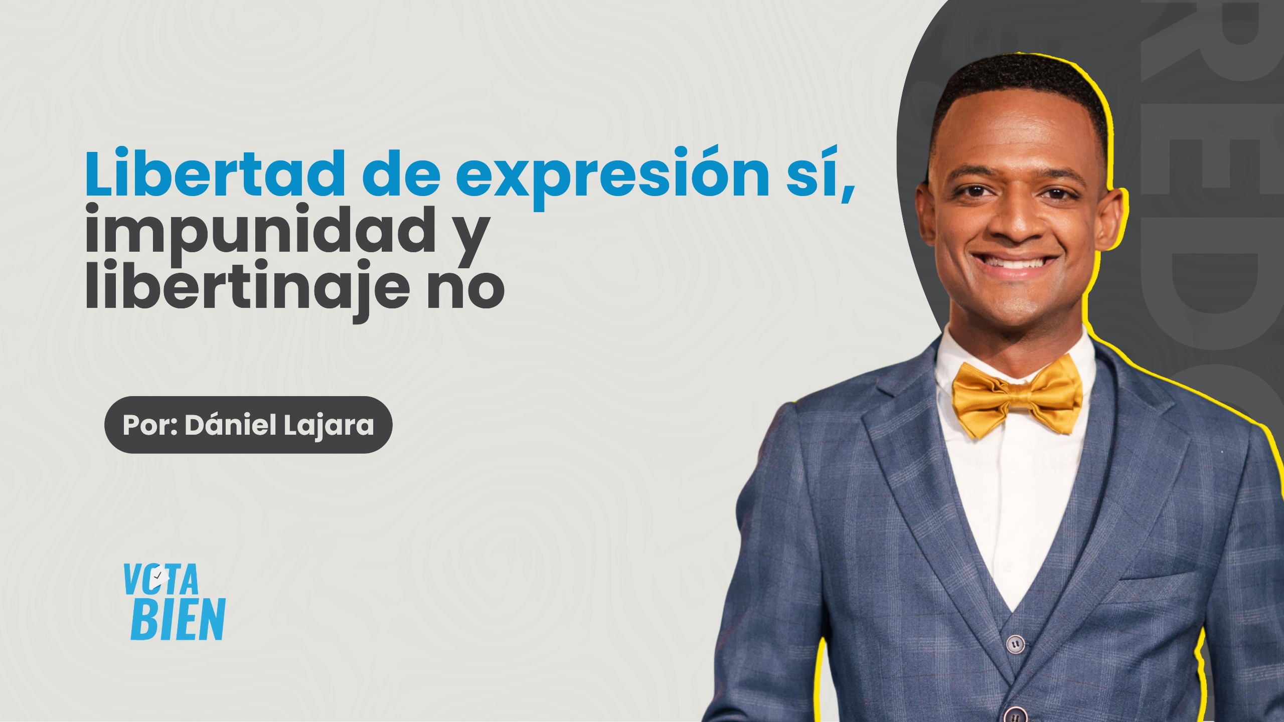 LIBERTAD DE EXPRESIÓN SÍ, IMPUNIDAD Y LIBERTINAJE NO.